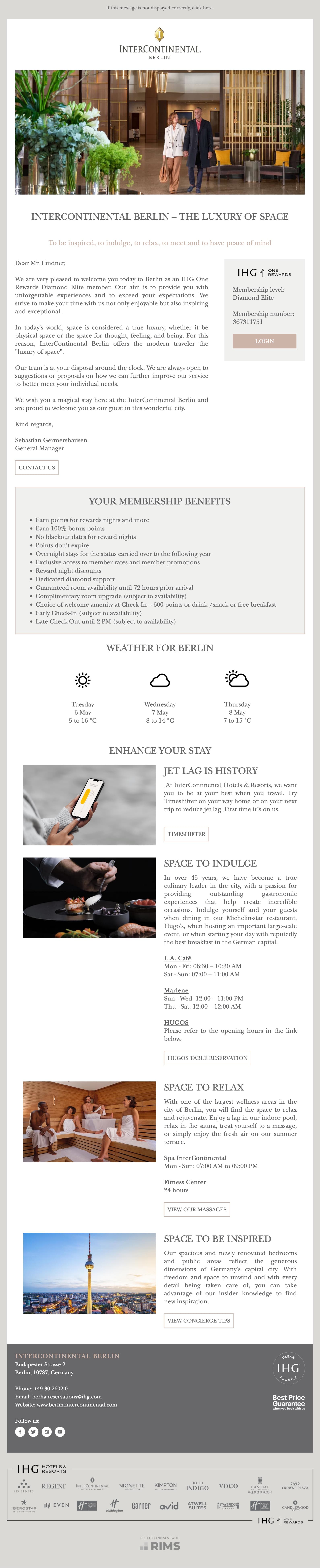 InterContinental Berlin In-House