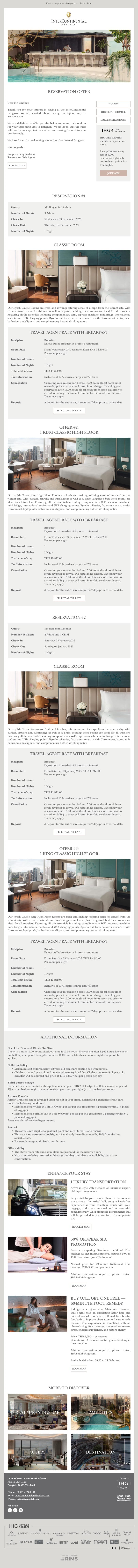 InterContinental Bangkok Offer